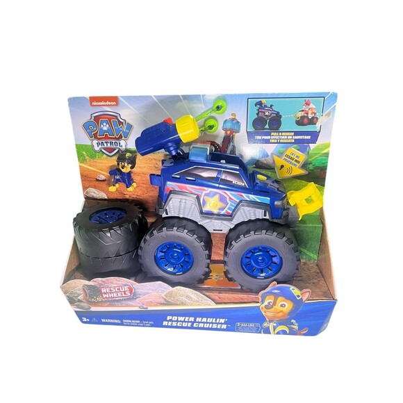 PAW Patrol Rescue Wheels Chase’s Power Haulin’ Rescue Cruiser W/ Lights & Sounds - Picture 2 of 8